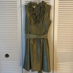 Metallic green dress